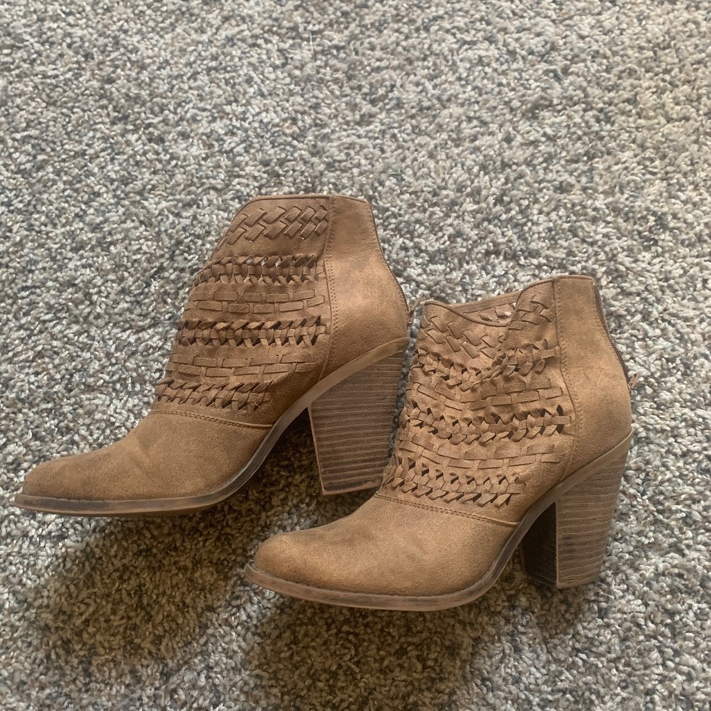 Fergie Brown Ankle Booties